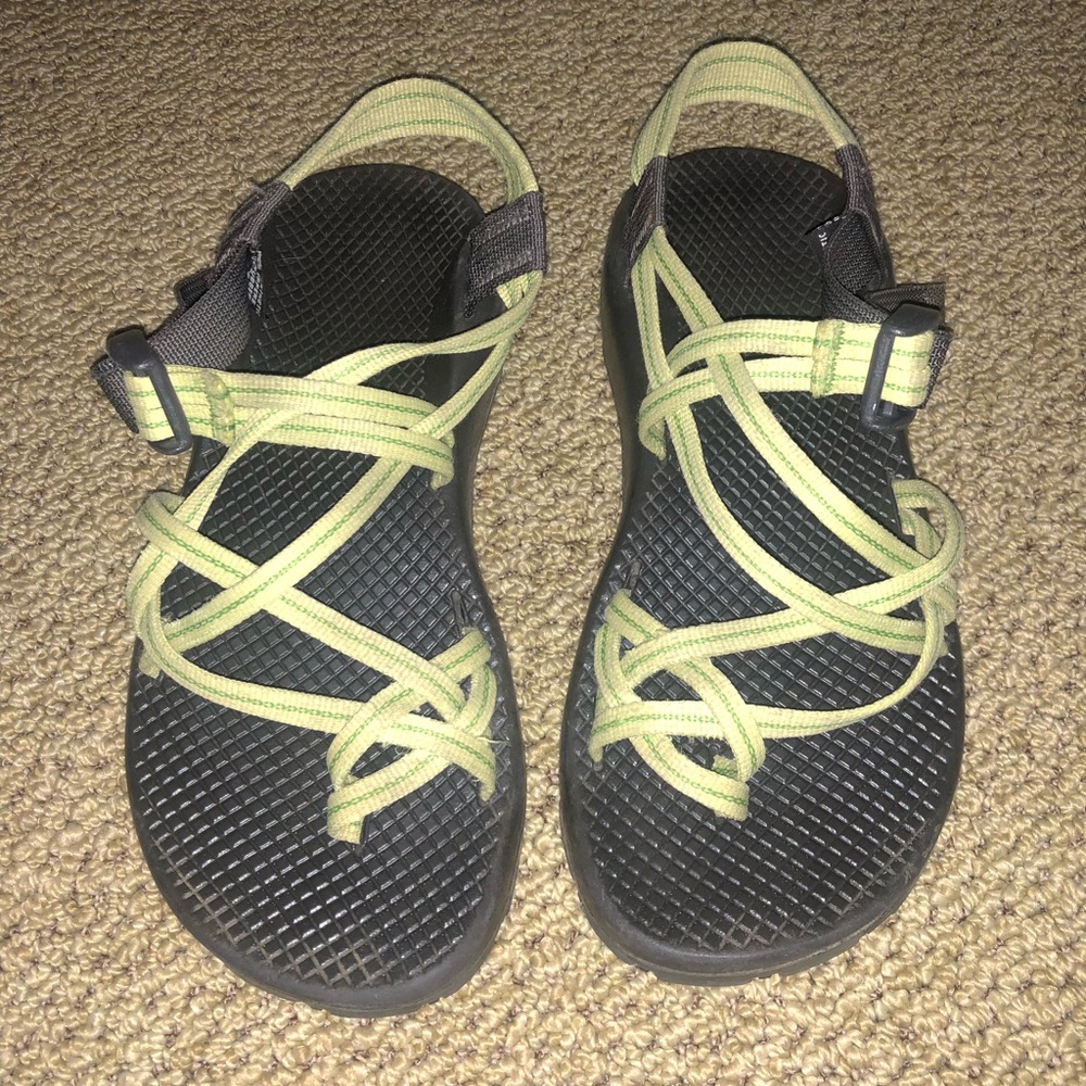 Lime green Chacos